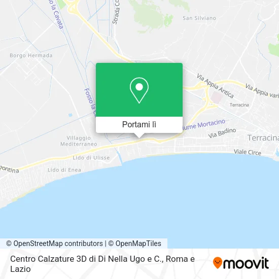 Mappa Centro Calzature 3D di Di Nella Ugo e C.