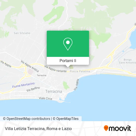 Mappa Villa Letizia Terracina