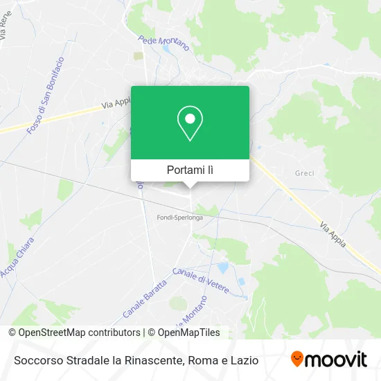 Mappa Soccorso Stradale la Rinascente