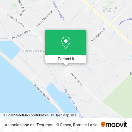 Mappa Associazione dei Testimoni di Geova