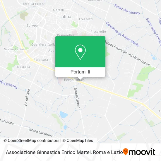 Mappa Associazione Ginnastica Enrico Mattei