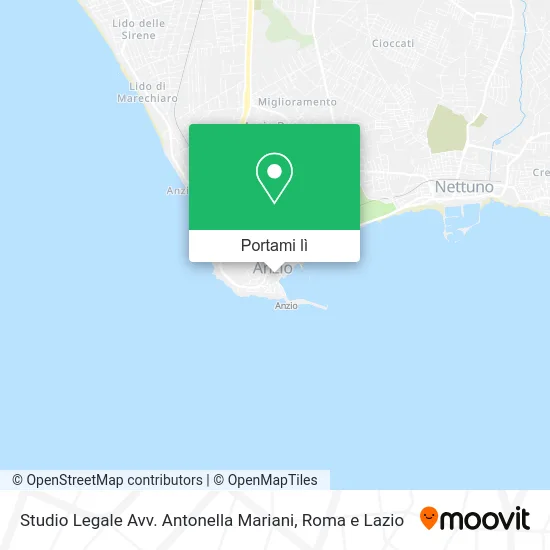 Mappa Studio Legale Avv. Antonella Mariani