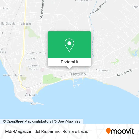 Mappa Mdr-Magazzini del Risparmio