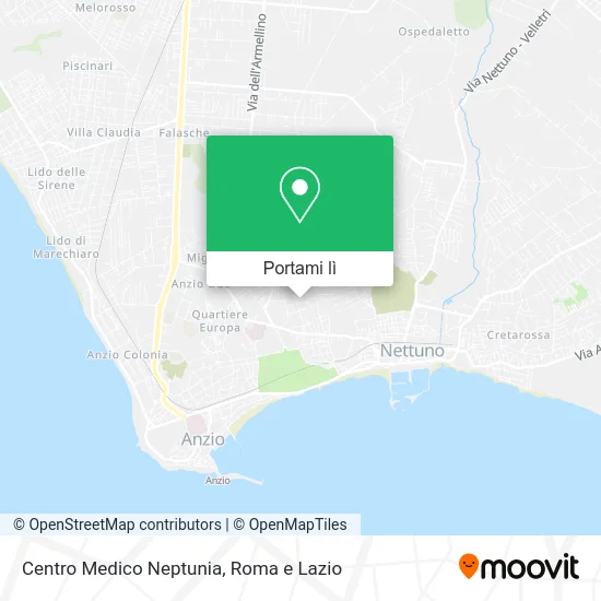 Mappa Centro Medico Neptunia