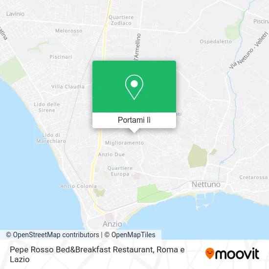 Mappa Pepe Rosso Bed&Breakfast Restaurant