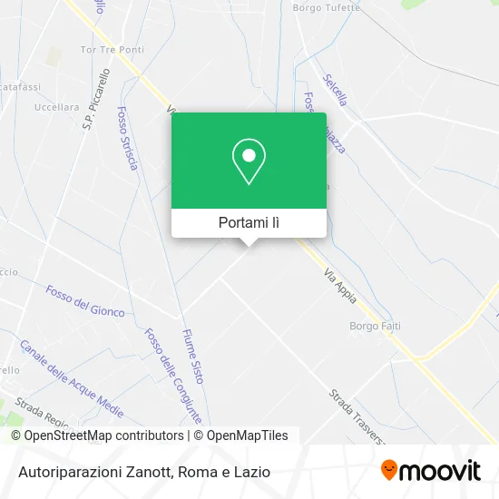 Mappa Autoriparazioni Zanott