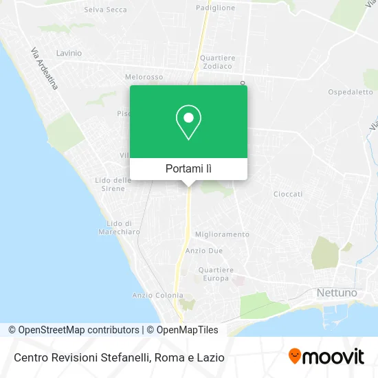 Mappa Centro Revisioni Stefanelli