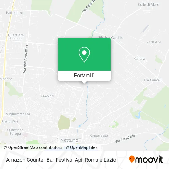 Mappa Amazon Counter-Bar Festival Api