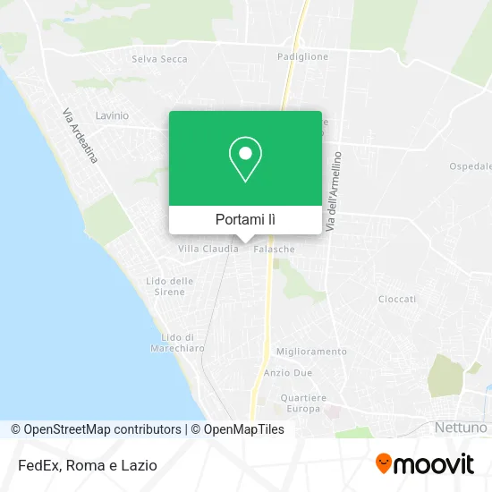 Mappa FedEx