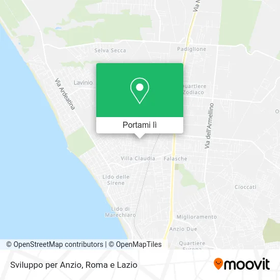 Mappa Sviluppo per Anzio