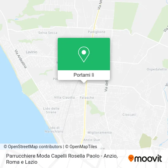 Mappa Parrucchiere Moda Capelli Rosella Paolo - Anzio