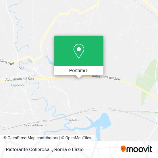 Mappa Ristorante Collerosa .