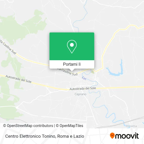 Mappa Centro Elettronico Tonino