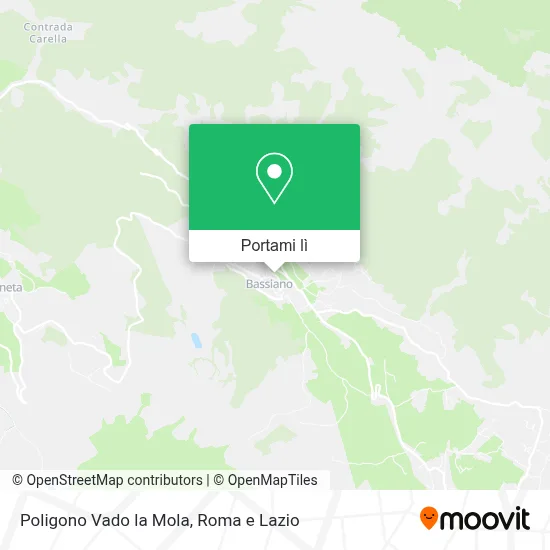 Mappa Poligono Vado la Mola