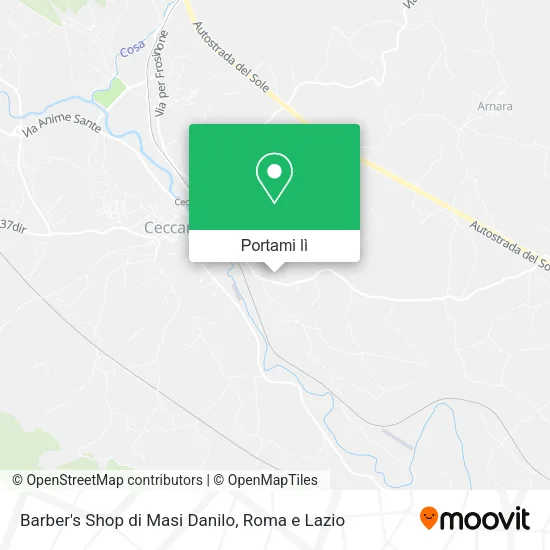 Mappa Barber's Shop di Masi Danilo