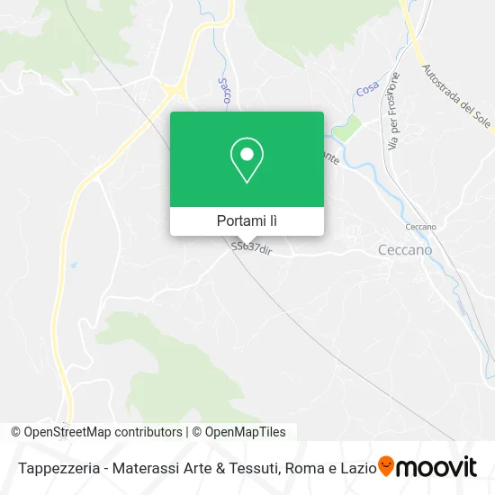 Mappa Tappezzeria - Materassi Arte & Tessuti