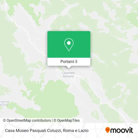 Mappa Casa Museo Pasquali Coluzzi