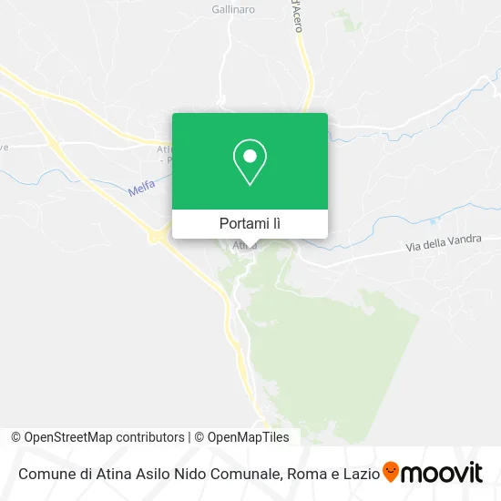 Mappa Comune di Atina Asilo Nido Comunale
