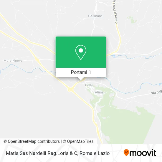 Mappa Matis Sas Nardelli Rag.Loris & C