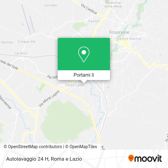 Mappa Autolavaggio 24 H