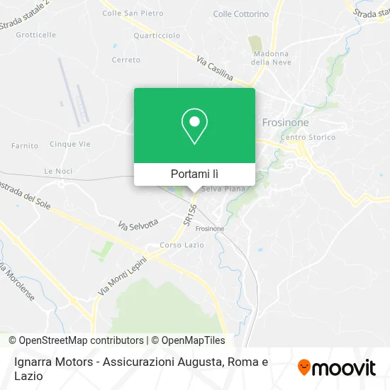 Mappa Ignarra Motors - Assicurazioni Augusta