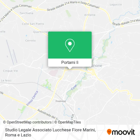 Mappa Studio Legale Associato Lucchese Fiore Marini