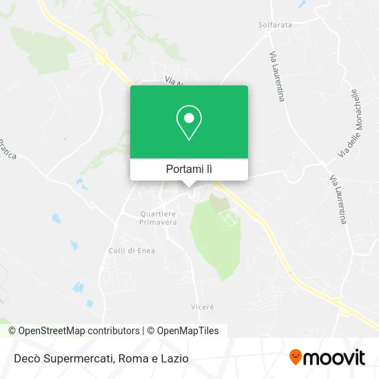 Mappa Decò Supermercati