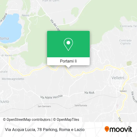 Mappa Via Acqua Lucia, 78 Parking