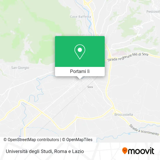 Mappa Università degli Studi
