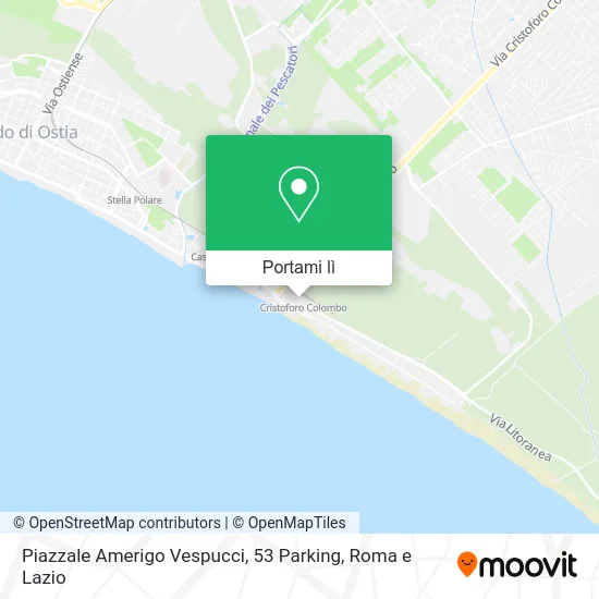 Mappa Piazzale Amerigo Vespucci, 53 Parking