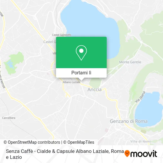 Mappa Senza Caffè - Cialde & Capsule Albano Laziale