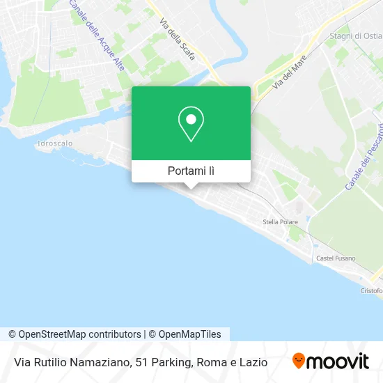 Mappa Via Rutilio Namaziano, 51 Parking