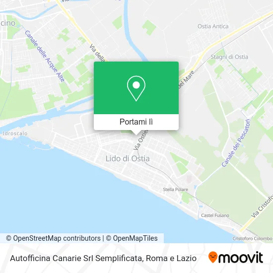 Mappa Autofficina Canarie Srl Semplificata