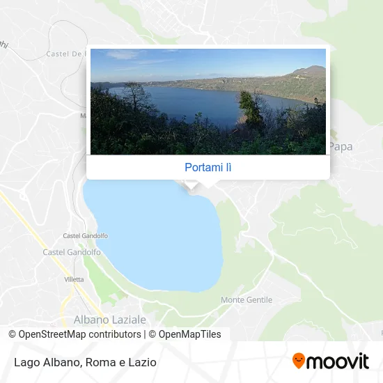 Mappa Lago Albano