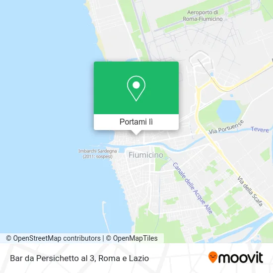 Mappa Bar da Persichetto al 3