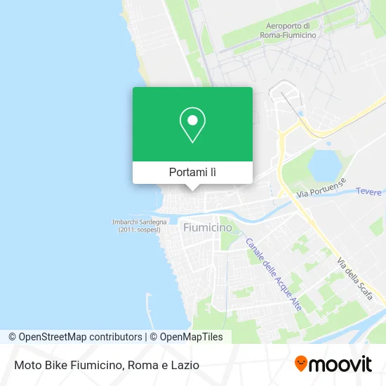Mappa Moto Bike Fiumicino