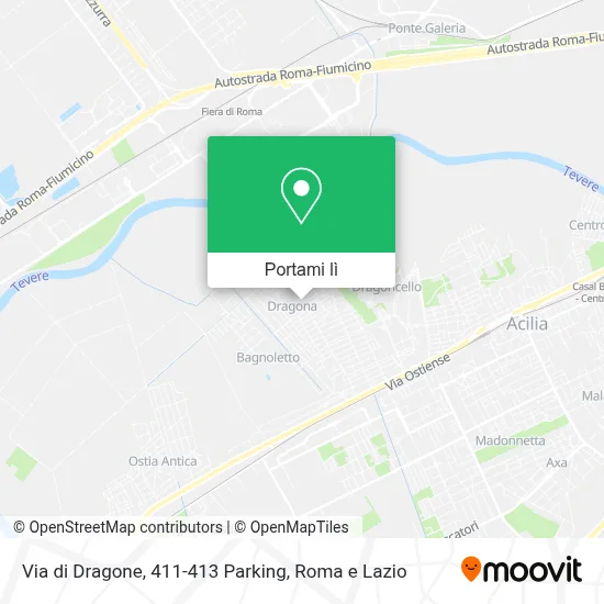 Mappa Via di Dragone, 411-413 Parking