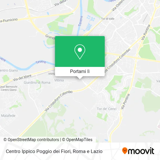 Mappa Centro Ippico Poggio dei Fiori