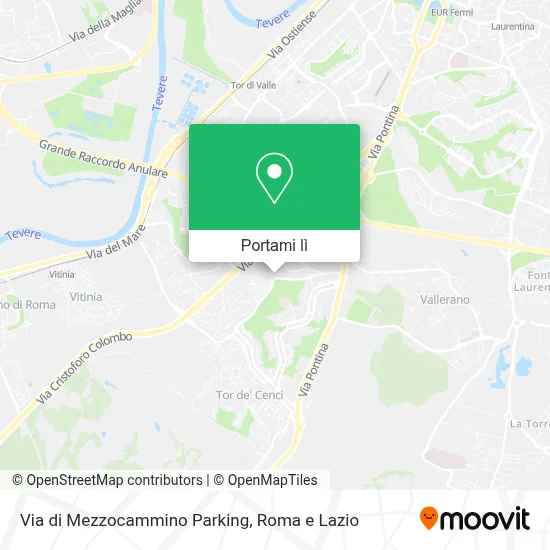 Mappa Via di Mezzocammino Parking