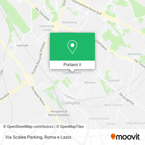 Mappa Via Scalea Parking