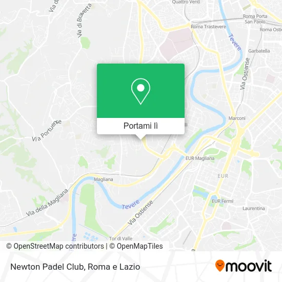 Mappa Newton Padel Club