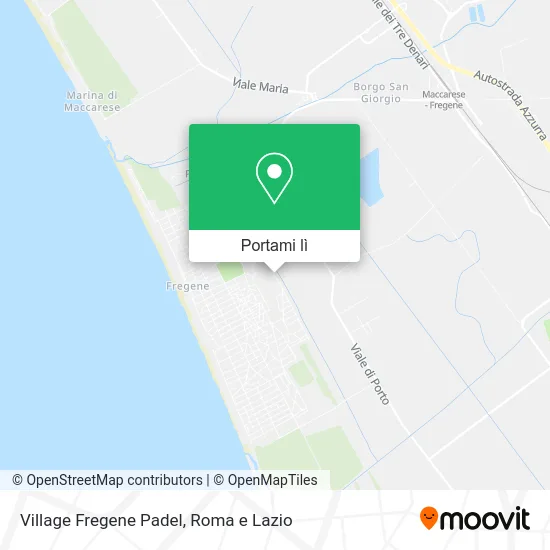 Mappa Village Fregene Padel