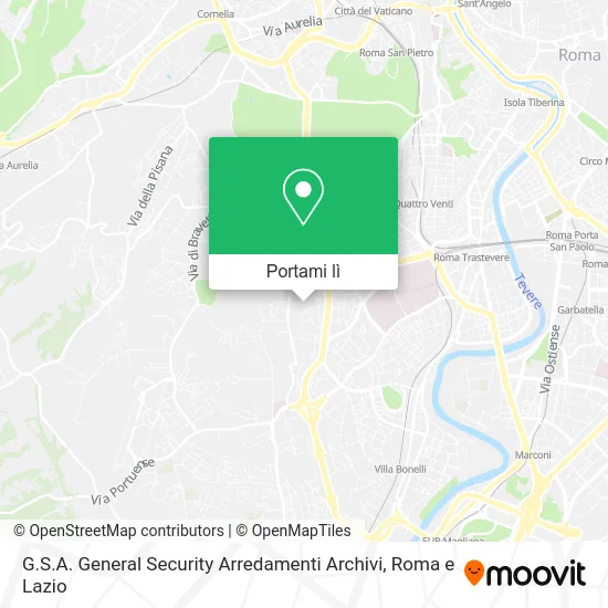 Mappa G.S.A. General Security Arredamenti Archivi