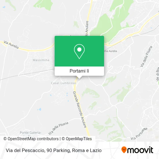 Mappa Via del Pescaccio, 90 Parking
