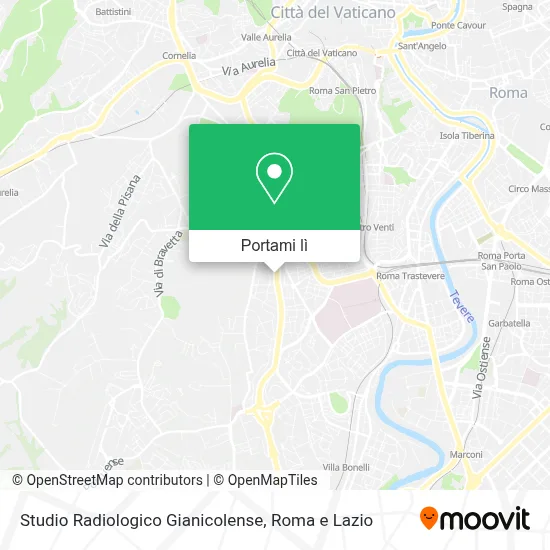 Mappa Studio Radiologico Gianicolense