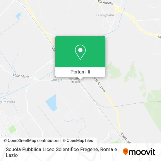 Mappa Scuola Pubblica Liceo Scientifico Fregene