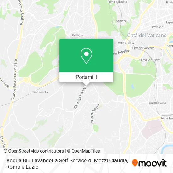 Mappa Acqua Blu Lavanderia Self Service di Mezzi Claudia