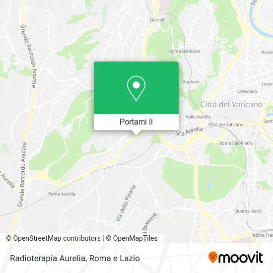 Mappa Radioterapia Aurelia