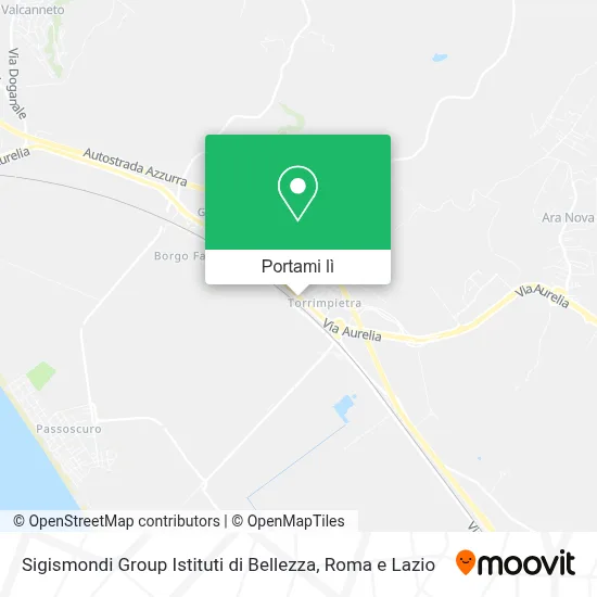 Mappa Sigismondi Group Istituti di Bellezza