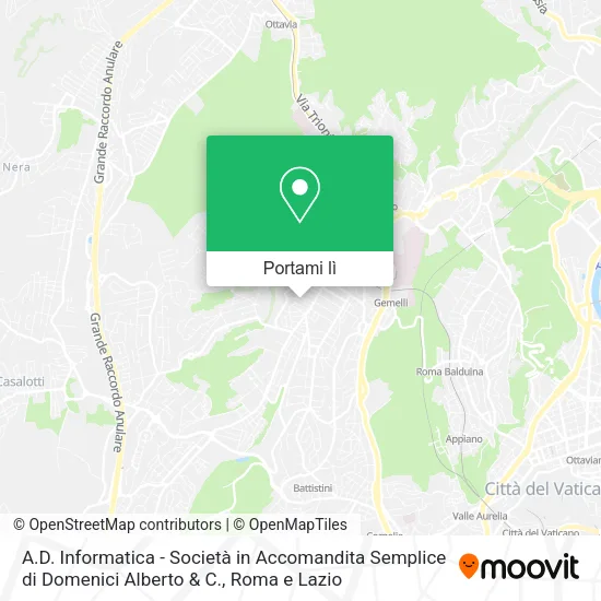 Mappa A.D. Informatica - Società in Accomandita Semplice di Domenici Alberto & C.